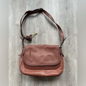 Fossils leather bag